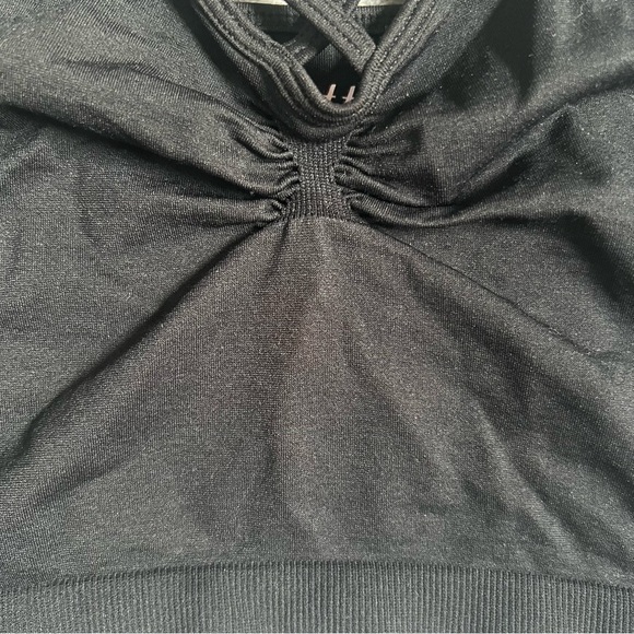 NWOT SUZETTE COLLECTION BLACK SPIDER CAGE BRALETTE / CROPPED TOP - Picture 5 of 6